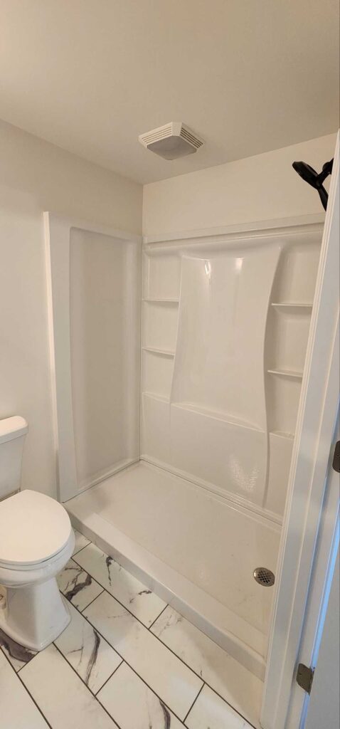 guest shower completed 