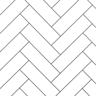 white herringbone tile with black grout one day bath material